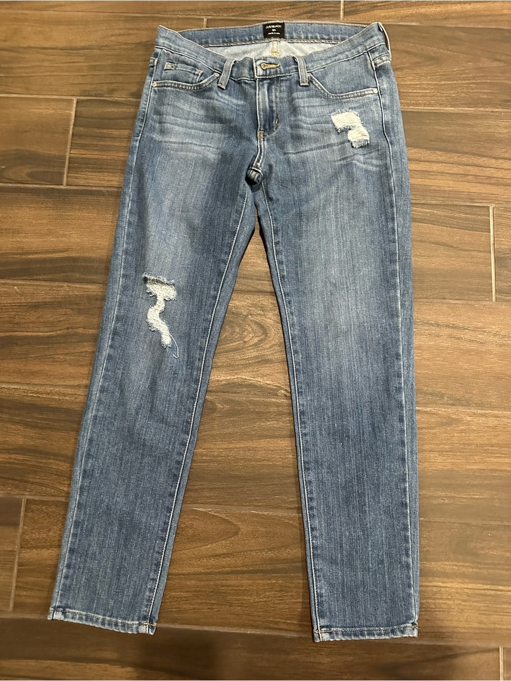 JUSTBLACK women’s Blue Distressed slim Jeans 24